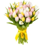 Тюльпаны нежный микс